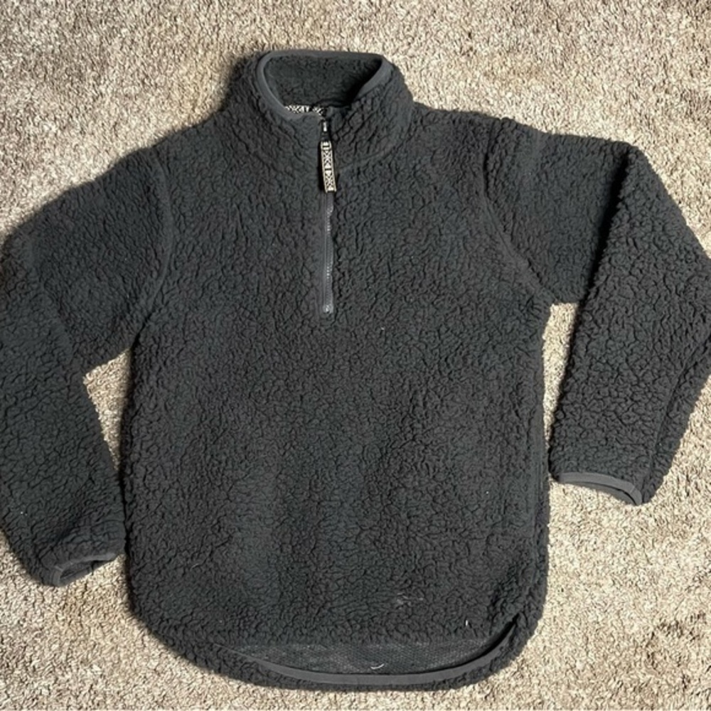 Stillwater supply Sherpa pullover size 10 grey bm